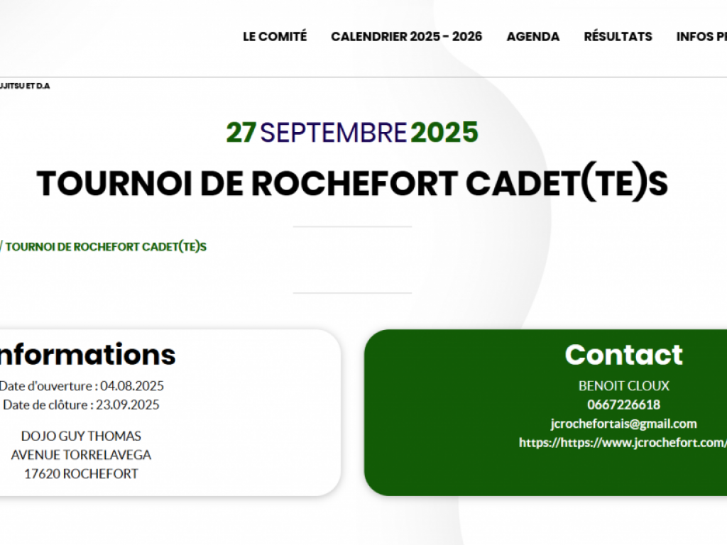Image de l'actu 'Bienvenue sur le nouveau site internet du Comité Départemental de Judo de la Charente-Maritime !'