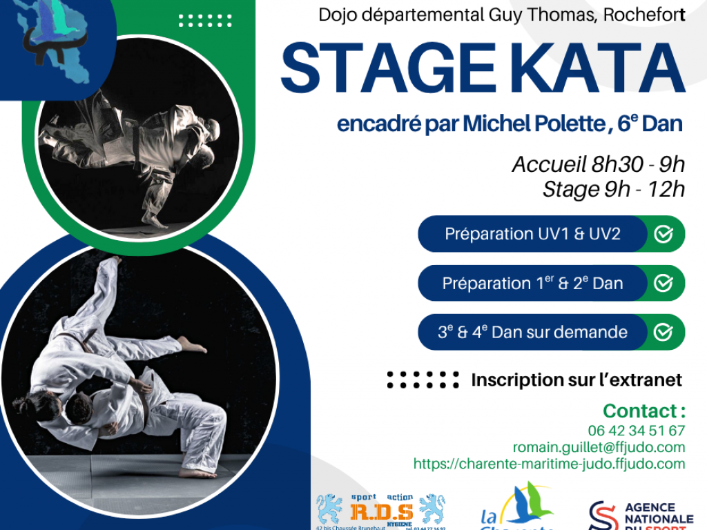 Image de l'actu 'Stage Kata avec Michel Polette 6e dan– Dimanche 12 octobre 2025 à Rochefort'